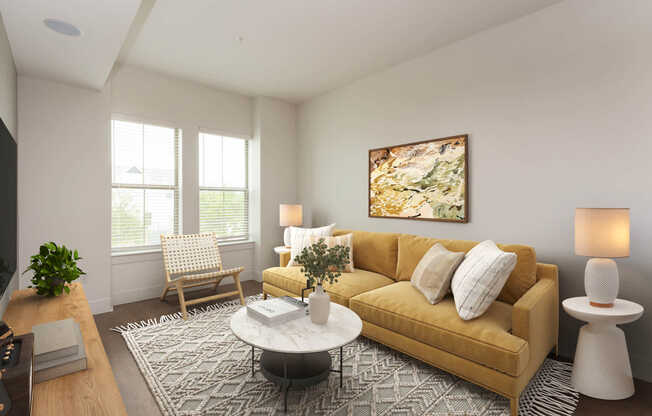 Living Room with Hard Surface Flooring