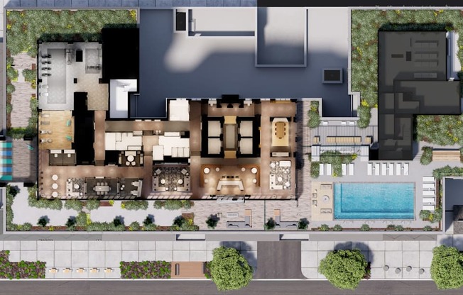 Aerial View Of Pool at Morse, Washington, DC, 20002