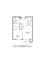 1 bed, 1 bath, 786 sqft, $1,445