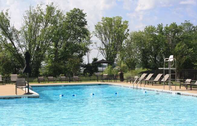 Swimming pool at Bridgeyard in Alexandria, VA