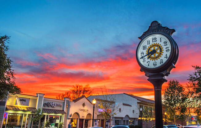Lovely Sunset Along Main Street