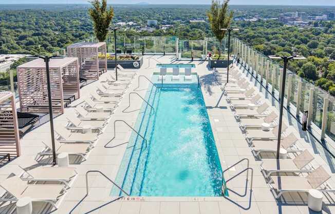 Rooftop Pool at 903 Peachtree in Atlanta, GA 30309