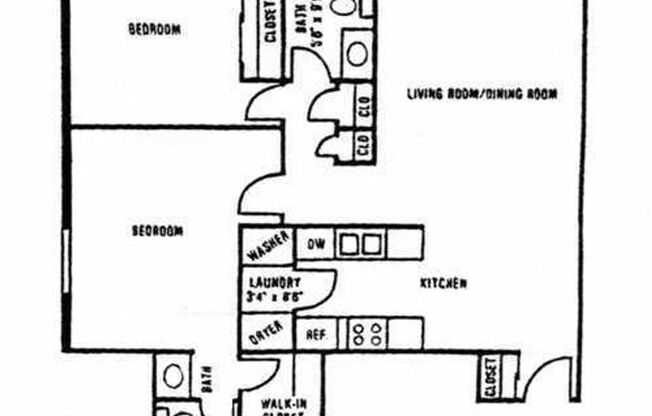 2 beds, 2 baths, 1,035 sqft, $1,050, Unit 2215