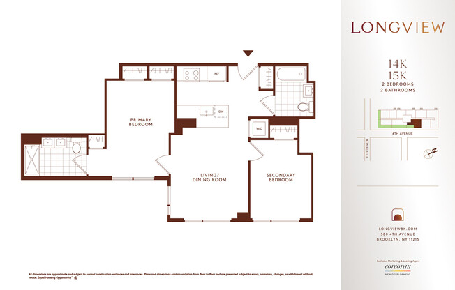 2 beds, 2 baths, $5,786, Unit 15K