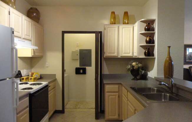 Interior Unit Kitchen Counter Stove Fridge Allegro Palms Riverview Florida
