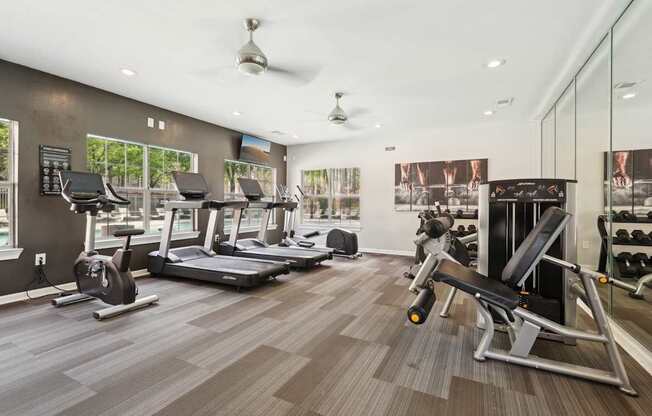 Modern Fitness Center at Gwinnett Pointe Apartments in Norcross, GA 30093