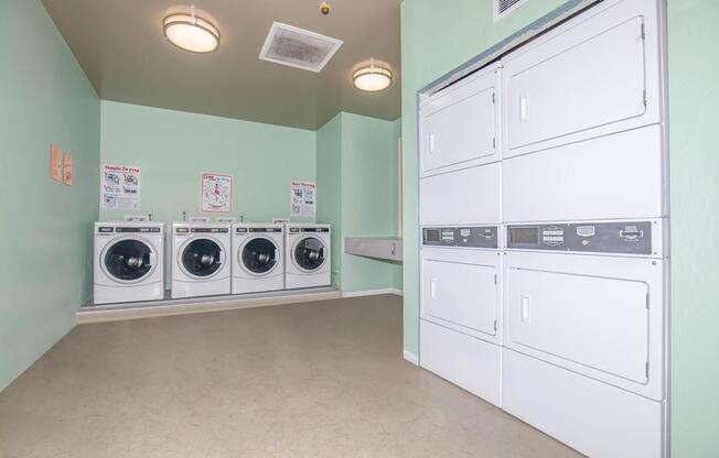 Washers and Dryers in the community laundry room