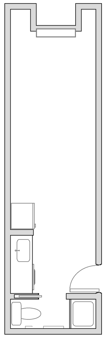 Studio, 1 bath, 379 sqft, $1,995, Unit 22-Bedroom3