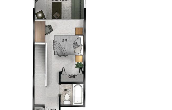 1 bed, 1 bath, 625 sqft, $1,416, Unit 0035