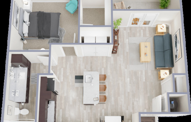 1 bed, 1 bath, 778 sqft, $1,269