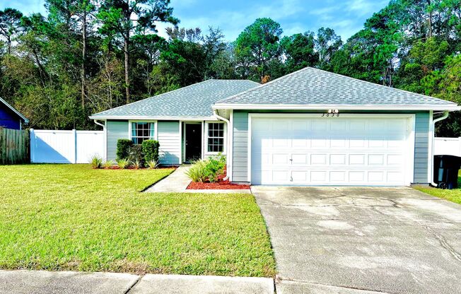 This cozy 3-bedroom, 2-bath home offers a spacious, fenced backyard that backs up to woods, just minutes from I-295