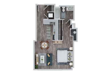 Studio, 1 bath, 557 sqft, $1,570