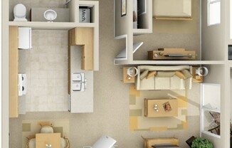 1 bed, 1 bath, 678 sqft, $1,675, Unit 2402