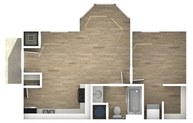 1 bed, 1 bath, 495 sqft, $1,643