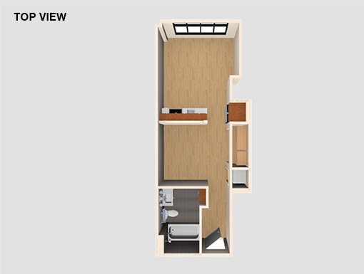 1 bed, 1 bath, 366 sqft, $2,350, Unit 505