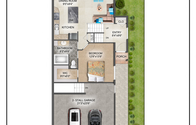 Main level floor plan