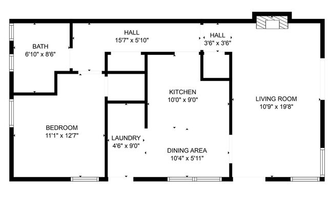 1 bed, 1 bath, 710 sqft, $2,500