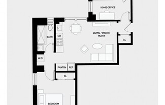 1 bed, 1 bath, $4,821, Unit 4M