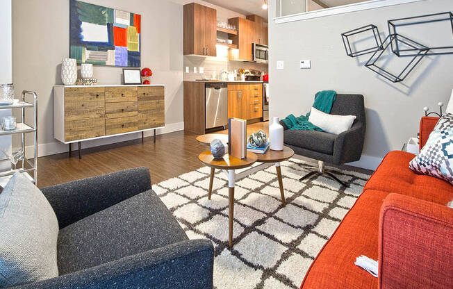 Resident Lounge Area at Astro Apartments, Washington, 98109