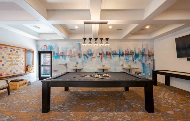 play a game of pool in the games room