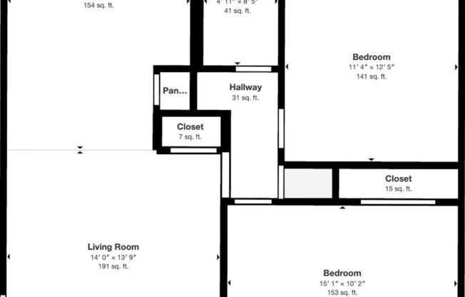 2 beds, 1 bath, 812 sqft, $975, Unit I-10