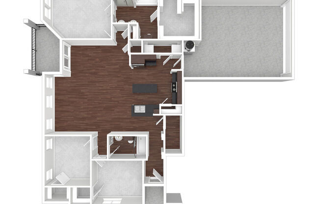 3 beds, 2 baths, 1,537 sqft, $1,830