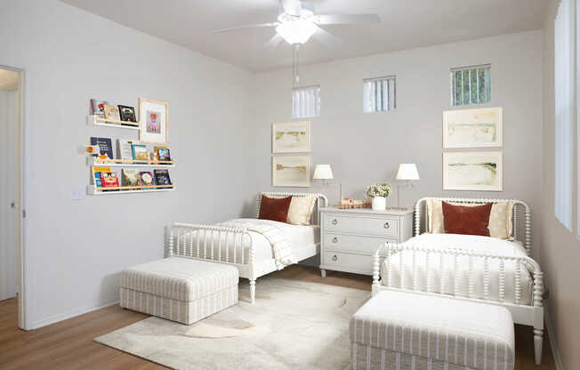 Bedroom with Hard Surface Flooring