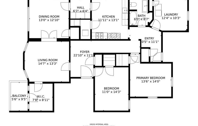 5 beds, 1 bath, 1,565 sqft, $3,100, Unit 2