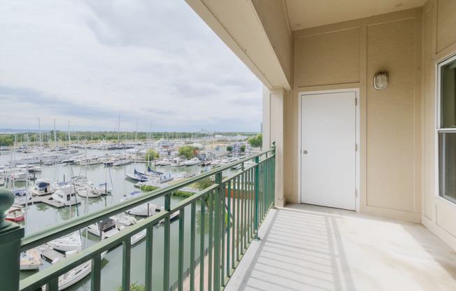 Balconies with Harbor Views