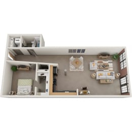 1 bed, 1 bath, 706 sqft, $1,995