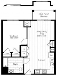 1 bed, 1 bath, 780 sqft, $2,585