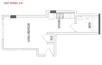 Studio, 1 bath, 415 sqft, $2,100, Unit 345 6th St, Unit 508