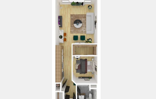 1 bed, 1 bath, 853 sqft, $2,595
