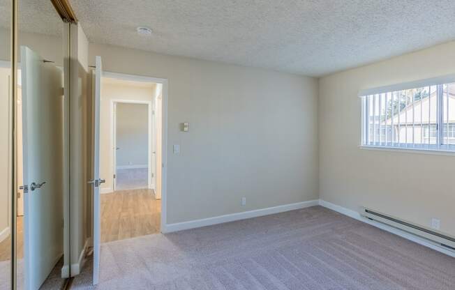 Bedroom facing door two