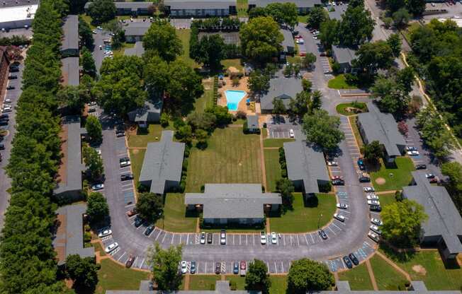 Aerial View of Malibu at Martin Apartments in Huntsville, Alabama