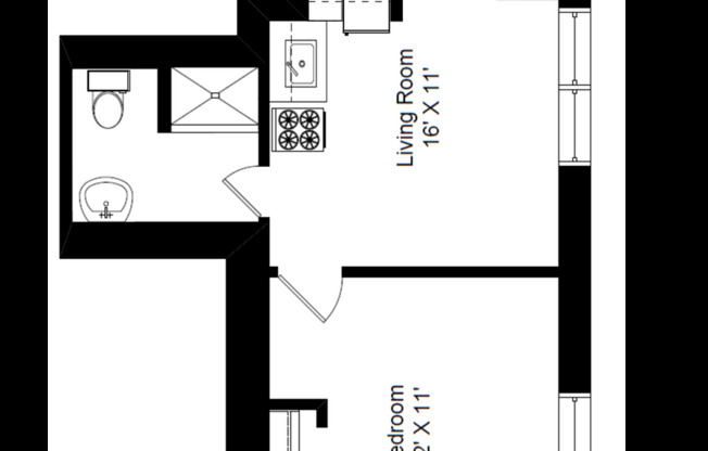 1 bed, 1 bath, 425 sqft, $1,765, Unit 233-G2