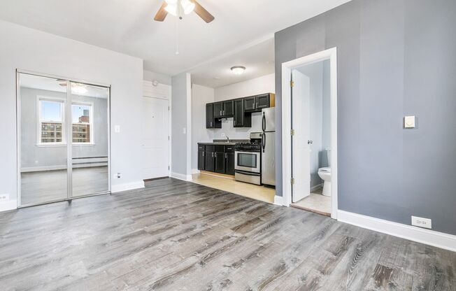 Studio, 1 bath, 278 sqft, $1,375, Unit 610