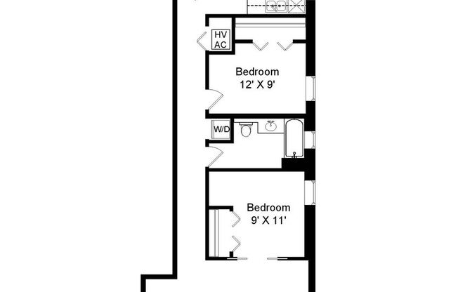 2 beds, 1 bath, 1,015 sqft, $2,695, Unit 2450-202