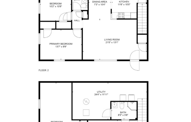 3 beds, 2 baths, 1,600 sqft, $1,995, Unit ew-21