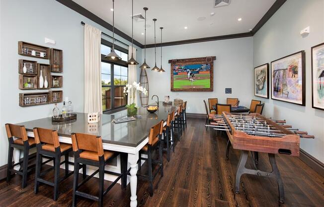 Modern Clubhouse With A Game Room at Town Trelago, Maitland, Florida