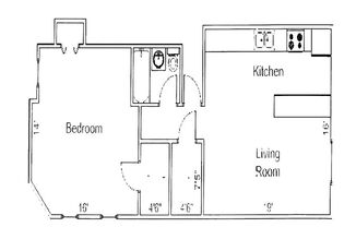 1 bed, 1 bath, 528 sqft, $1,250