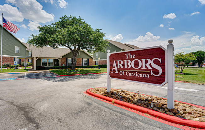Welcoming Property Signage at Arbors Of Corsicana, Texas, 75110