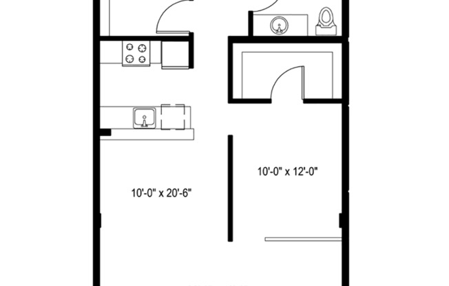 1 bed, 1 bath, 858 sqft, $2,521, Unit 202