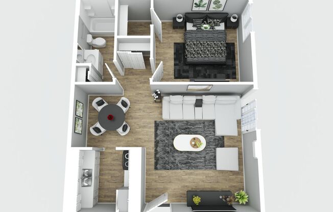 1 bed, 1 bath, 665 sqft, $1,099, Unit 4625-04