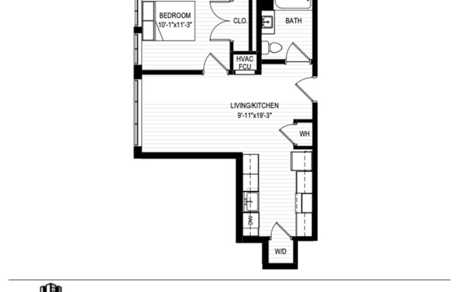 1 bed, 1 bath, 510 sqft, $2,575, Unit 614