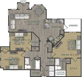 3 beds, 2 baths, 1,507 sqft, $2,602