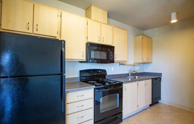 Spacious Top Floor Studio w/ Bright Wall of Floor-to-Ceiling Windows!