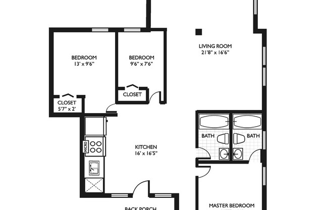 3 beds, 2 baths, 1,150 sqft, $3,300, Unit 1062-1st Floor