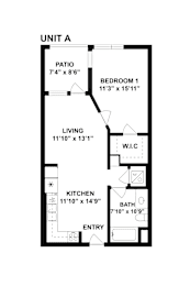 1 bed, 1 bath, 634 sqft, $2,349