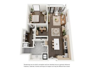 1 bed, 1 bath, 1,095 sqft, $5,255